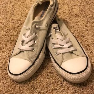 Light grey Converse Slip-ons